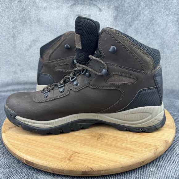 Columbia Newton Ridge Boots Womens 10.5 Brown Leather Hiking Outdoor Waterproof - Picture 5 of 10